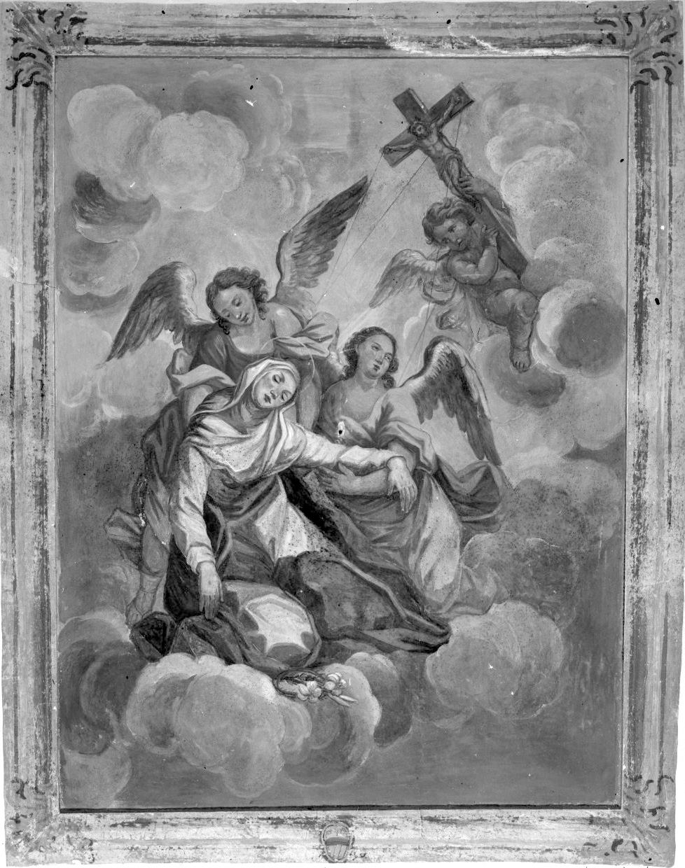 Santa Caterina da Siena riceve le stimmate (dipinto) di Fantastici Giovanni (attribuito) (sec. XVIII)