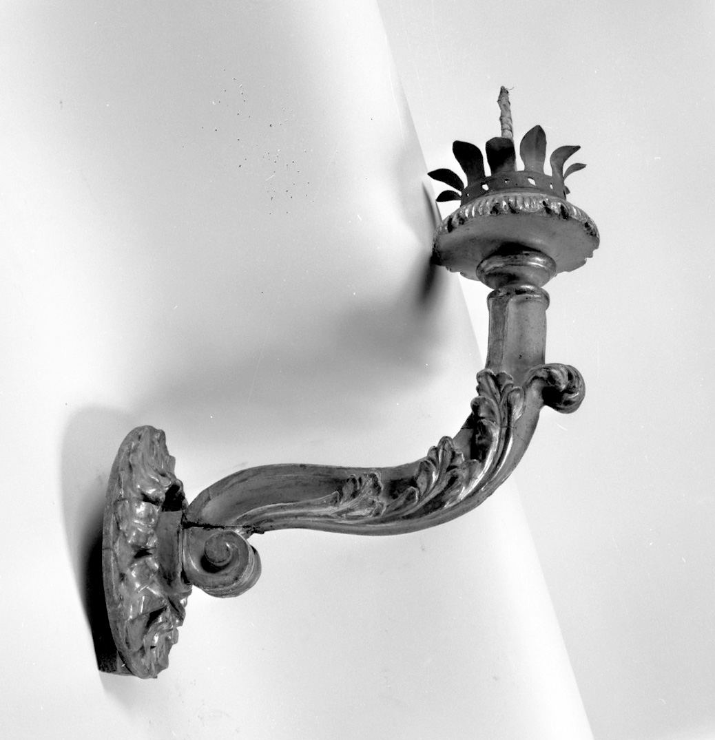 candeliere da parete, serie - bottega senese (sec. XIX)