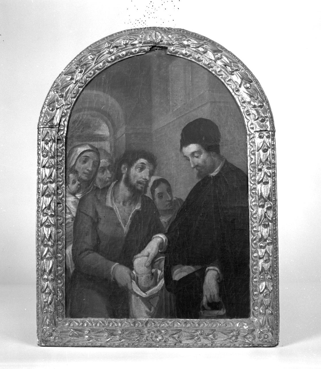 elemosina del beato Andrea Gallerani (dipinto) di Casolani Alessandro (seconda metà sec. XVI)