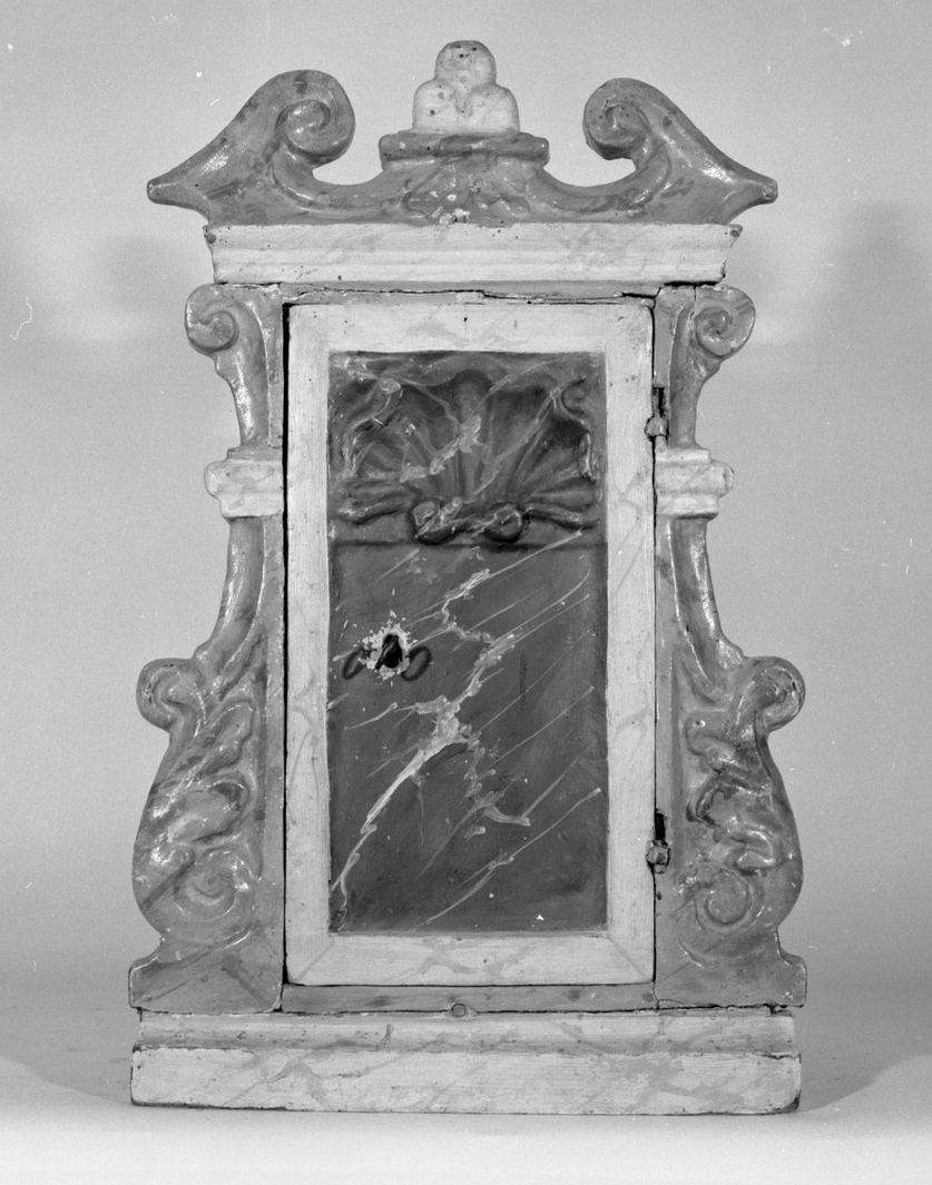 tabernacolo - a frontale architettonico - bottega toscana (sec. XVIII)