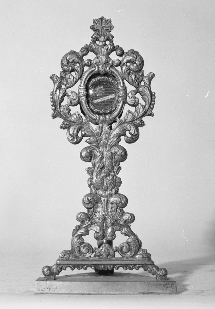 reliquiario - a ostensorio - bottega toscana (sec. XVIII)
