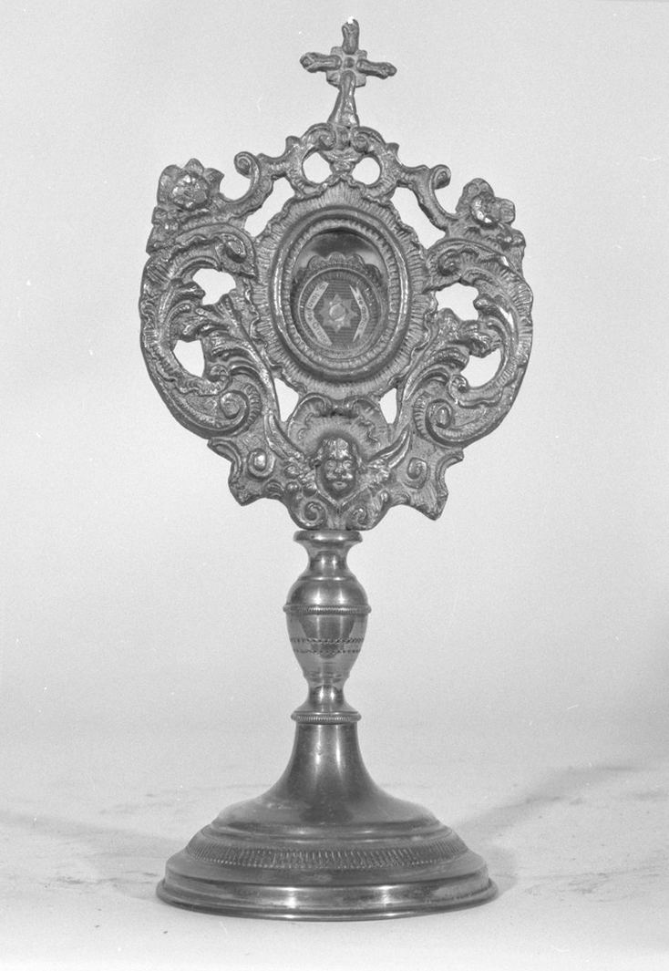 reliquiario - a ostensorio - bottega toscana (sec. XIX)