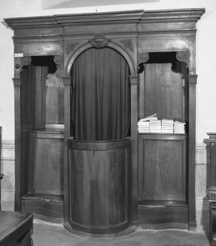 confessionale - bottega toscana (secc. XVIII/ XIX)