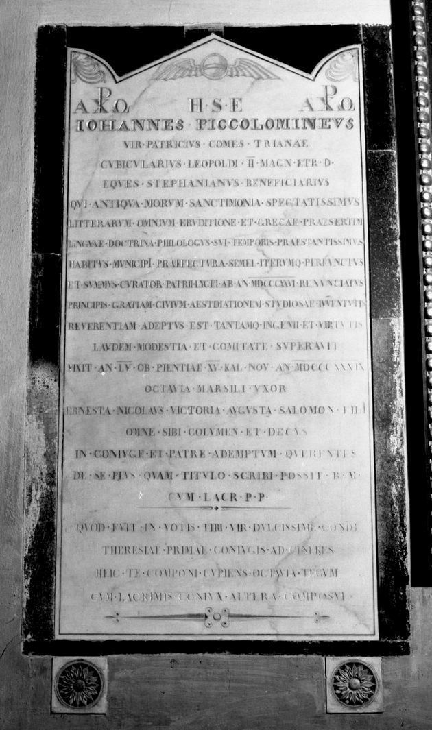 lapide documentaria - bottega senese (sec. XIX)