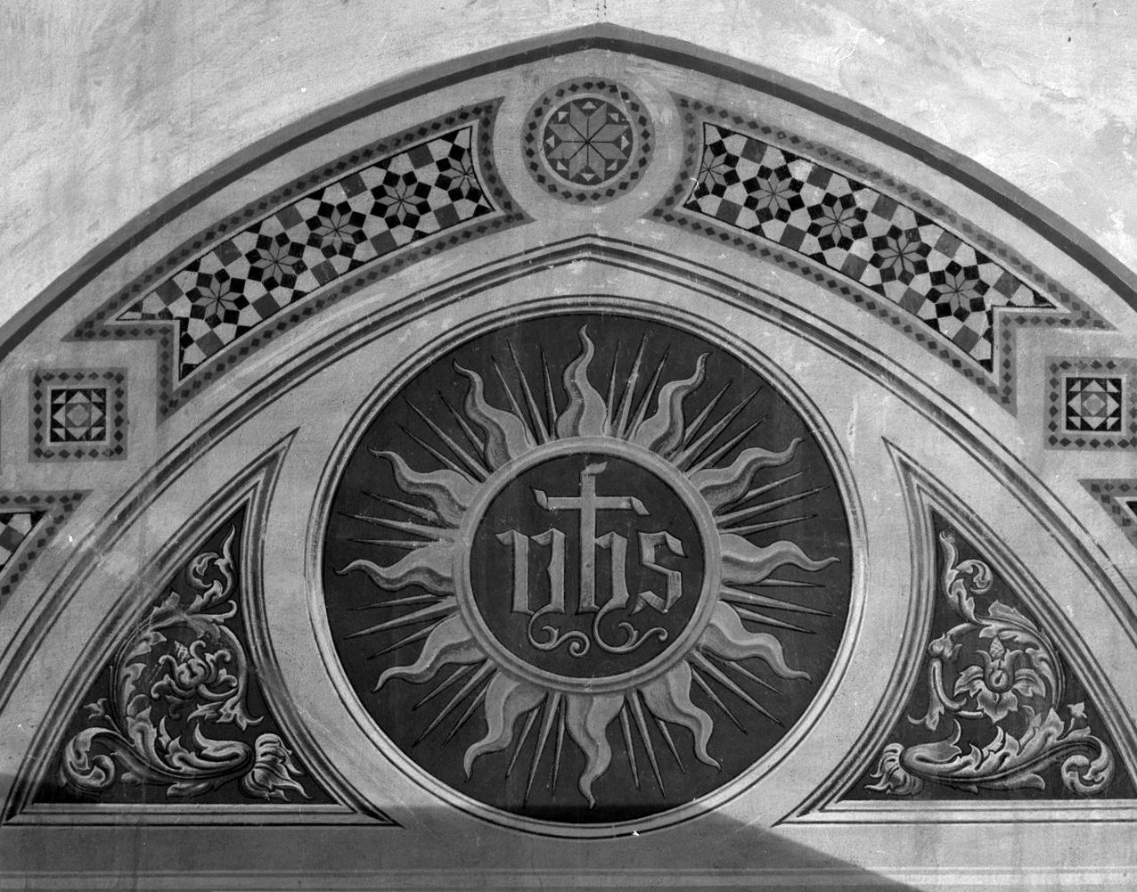 monogramma di San Bernardino da Siena (dipinto) - ambito senese (fine/inizio secc. XIX/ XX)