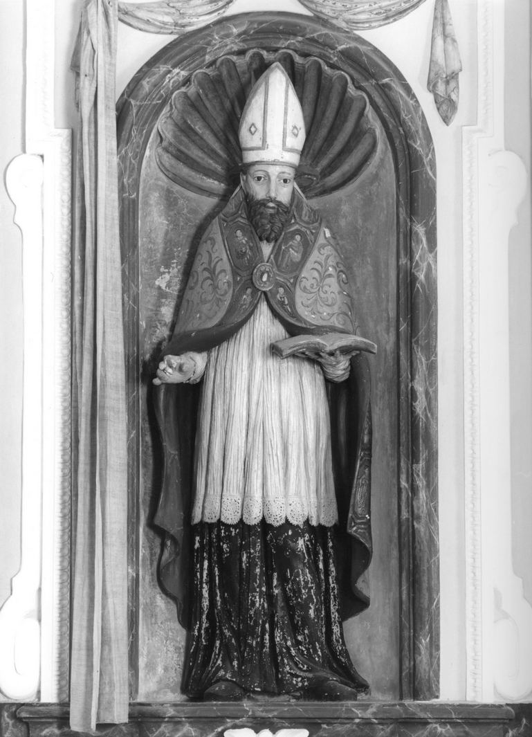 Sant'Agostino (scultura) - ambito senese (secc. XVII/ XVIII)