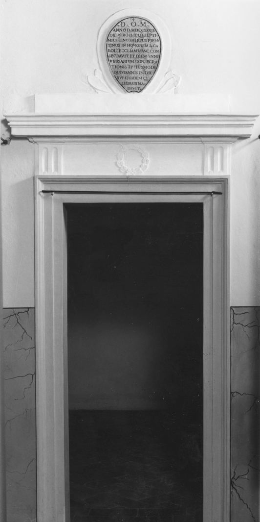 mostra di porta - bottega senese (sec. XVIII)