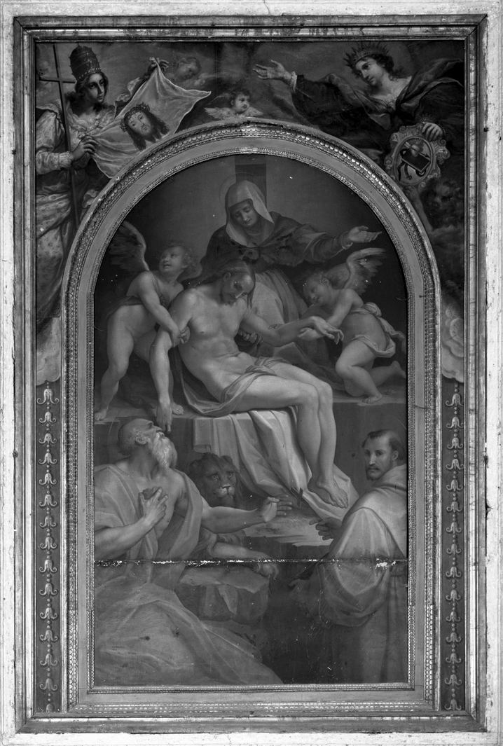 Pietà (dipinto) di Manzuoli Tommaso detto Maso da San Friano (terzo quarto, ultimo quarto sec. XVI, sec. XVIII)