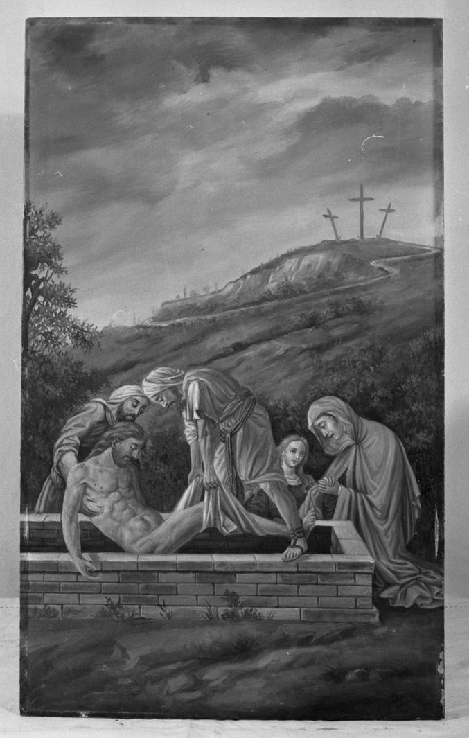 deposizione di Cristo nel sepolcro (dipinto) di Tarugi Sallustio (sec. XIX)