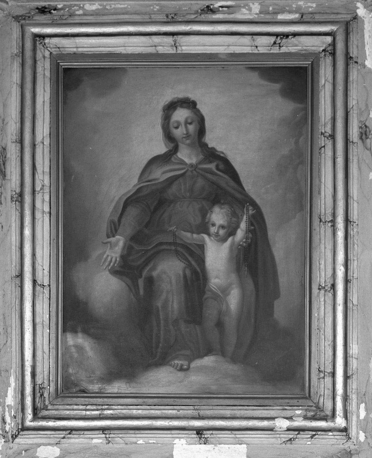 Madonna del Rosario (dipinto) - bottega romana (fine/inizio secc. XVIII/ XIX)