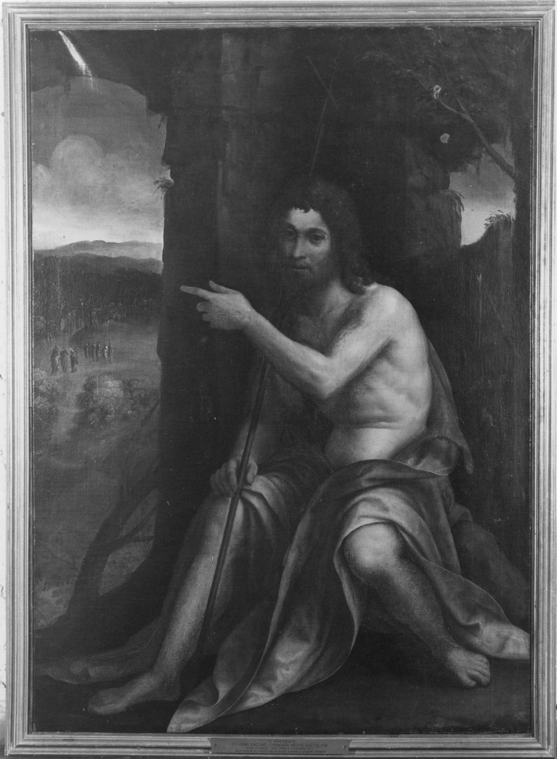 San Giovanni Battista nel deserto (dipinto) di Sellari Girolamo detto Girolamo da Carpi (secondo quarto sec. XVI)