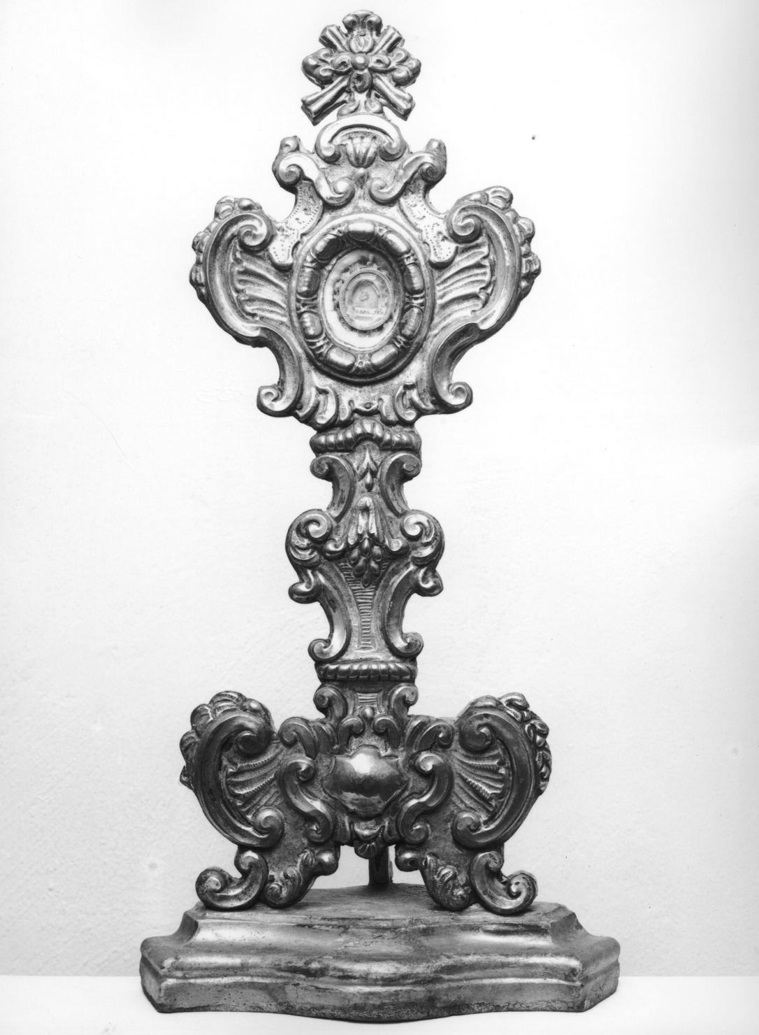 reliquiario - a ostensorio - bottega toscana (prima metà sec. XVIII)