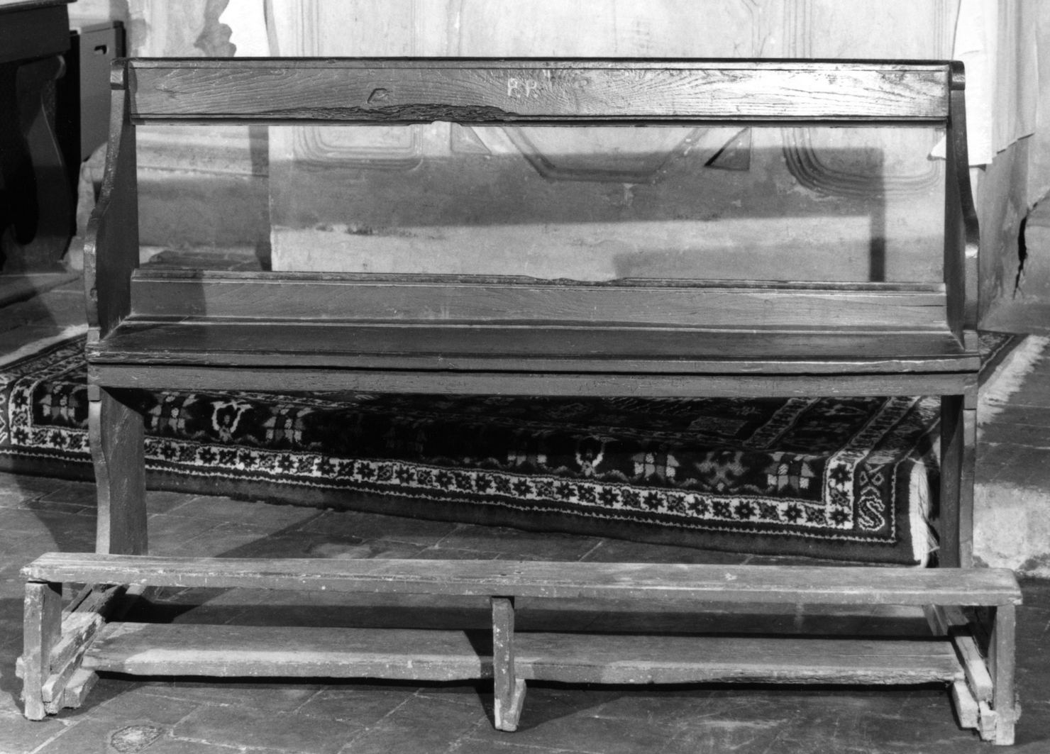 panca con inginocchiatoio, serie - produzione toscana (sec. XVIII)