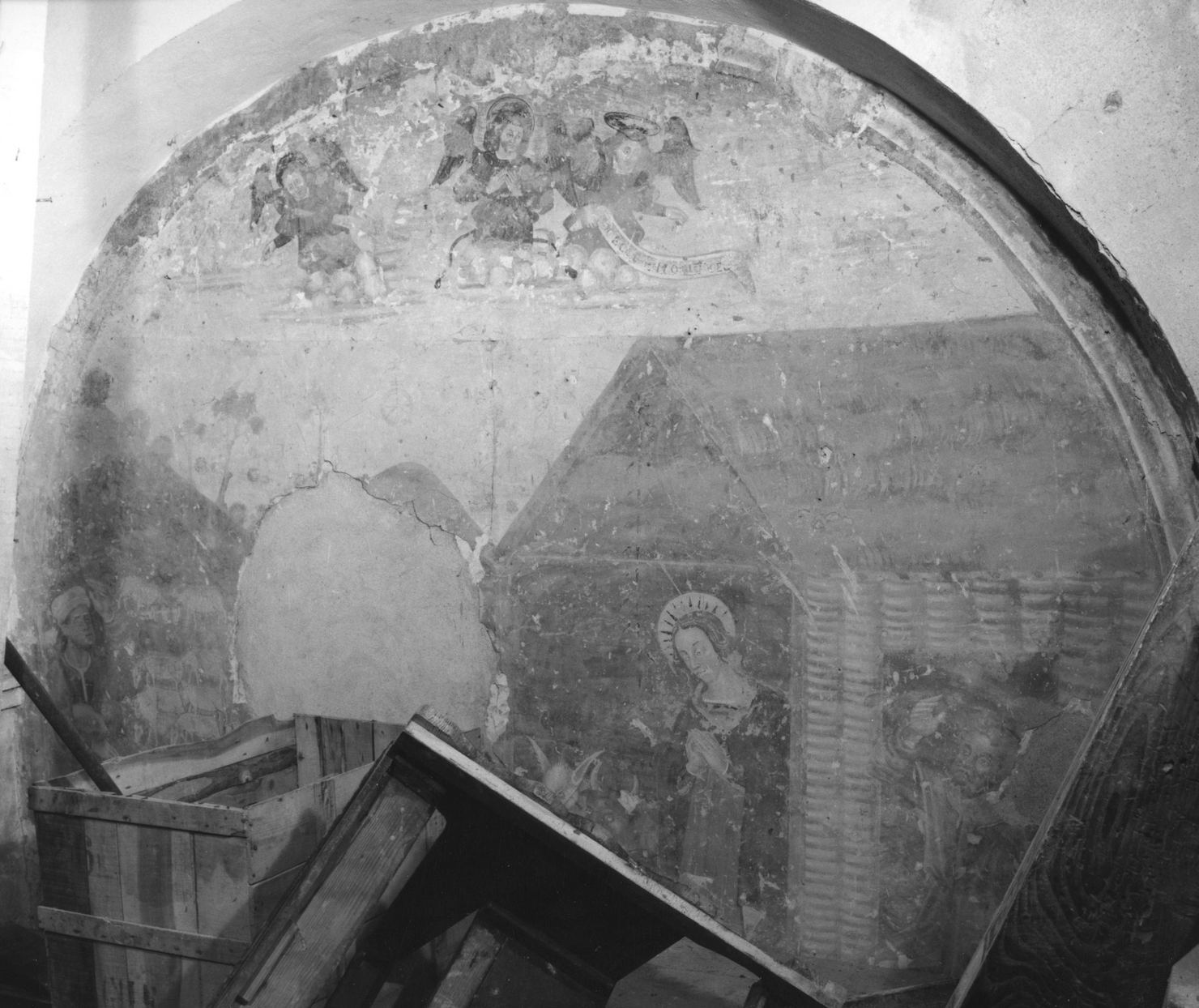 natività di Gesù (dipinto) - ambito toscano (sec. XVI)