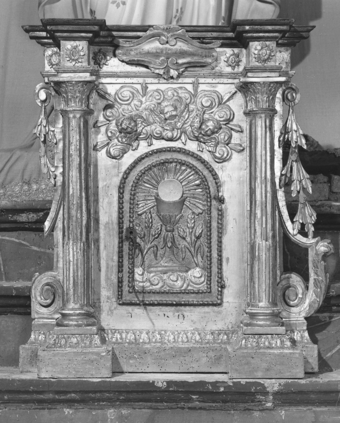 tabernacolo - a frontale architettonico - bottega toscana (prima metà sec. XIX)