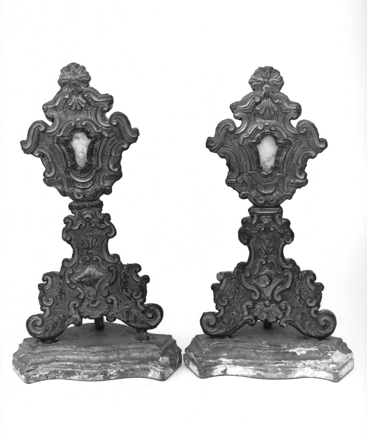 reliquiario - a ostensorio, serie - bottega toscana (prima metà sec. XIX)