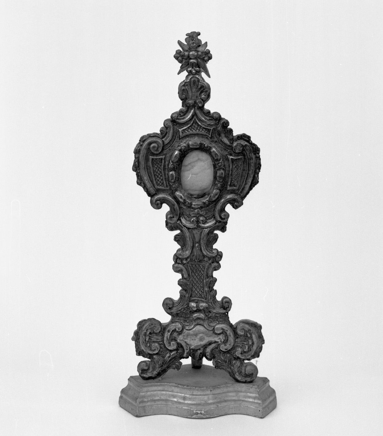 reliquiario - a ostensorio, serie - bottega toscana (seconda metà sec. XIX)