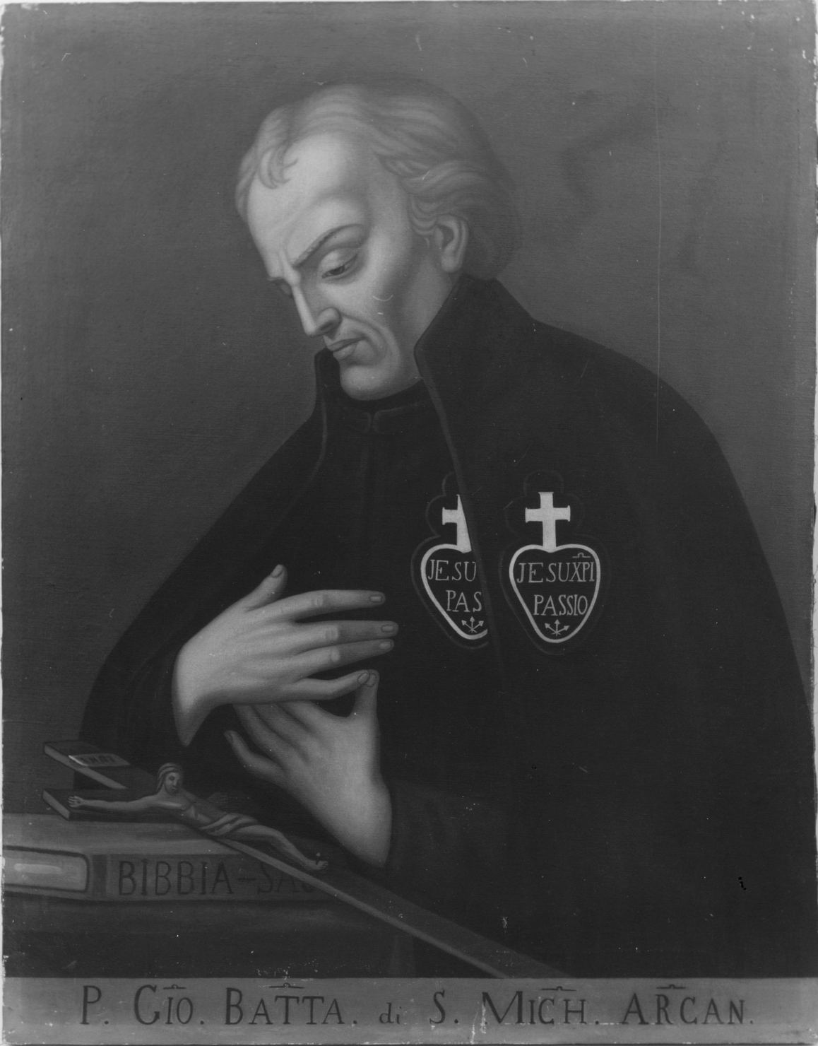 ritratto del padre passionista Giovanni Battista di S. Michele Arcangelo (dipinto) - bottega laziale (seconda metà sec. XIX)