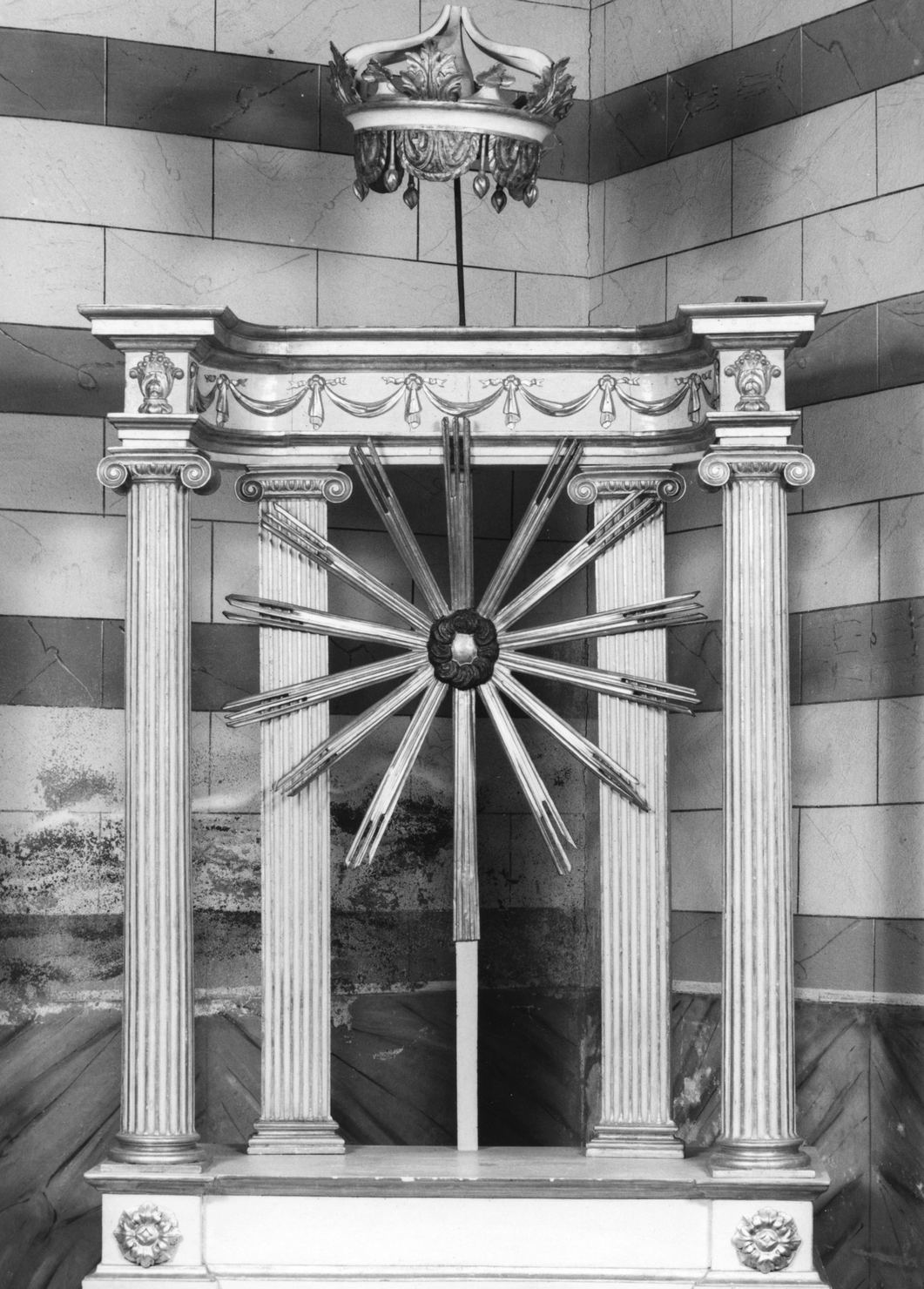 trono per esposizione eucaristica - manifattura toscana (seconda metà sec. XIX)