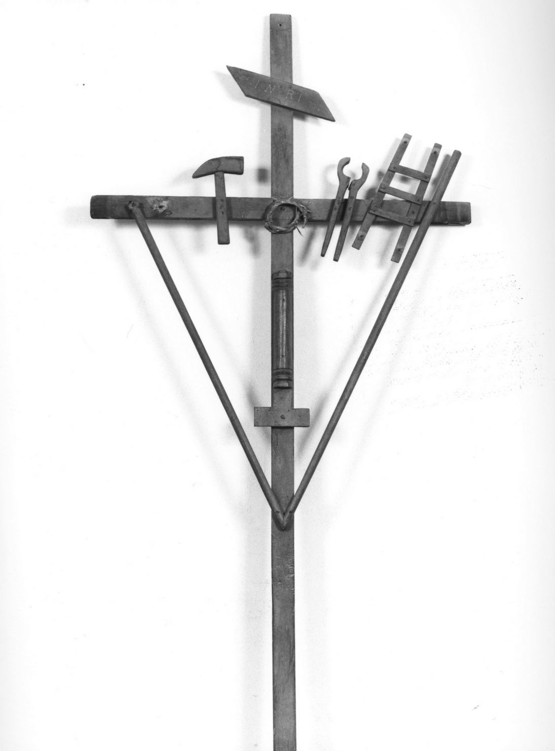 strumenti della passione (croce penitenziale) - manifattura toscana (seconda metà sec. XIX)