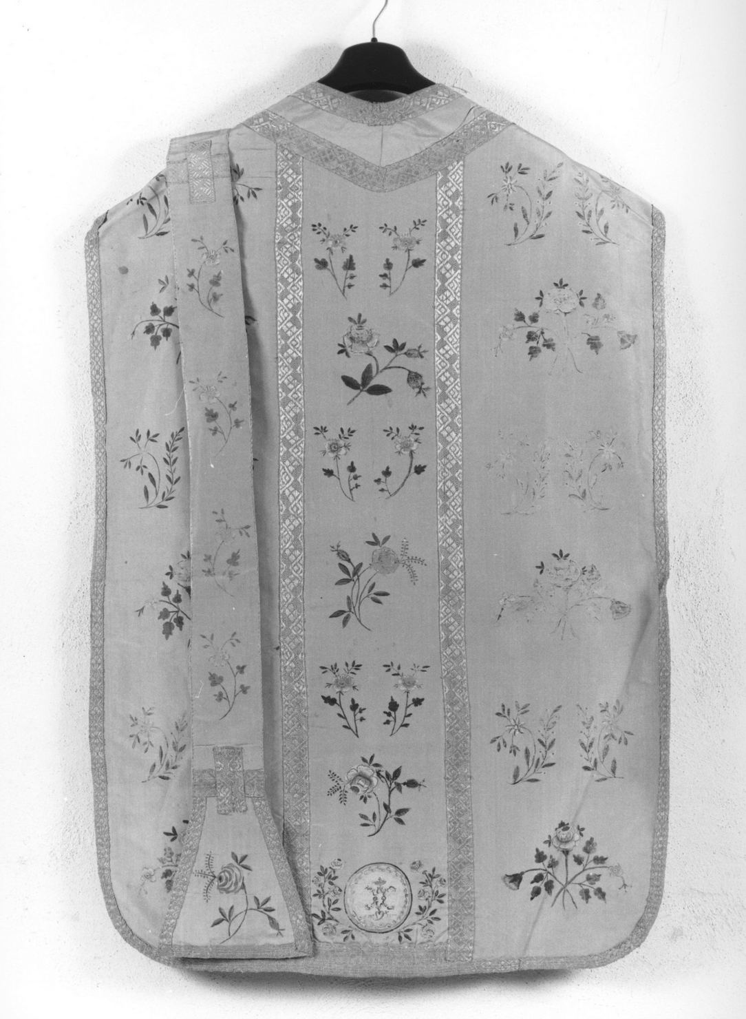 simboli mariani (pianeta, elemento d'insieme) - manifattura toscana (seconda metà sec. XIX)