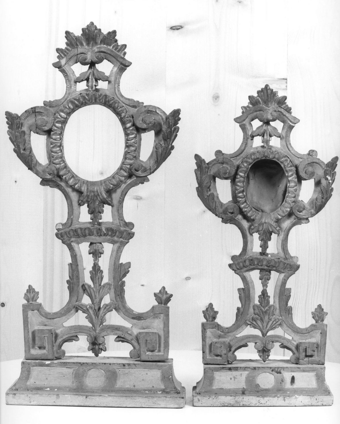 reliquiario, serie - manifattura toscana (fine/inizio secc. XVIII/ XIX)