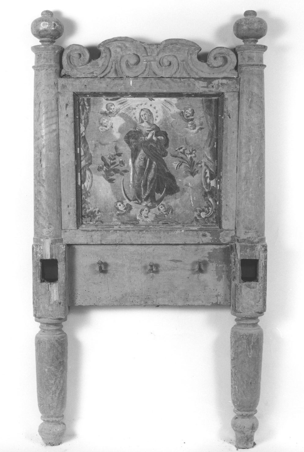 Immacolata Concezione (testiera di cataletto, elemento d'insieme) - bottega senese (fine/inizio secc. XVIII/ XIX)