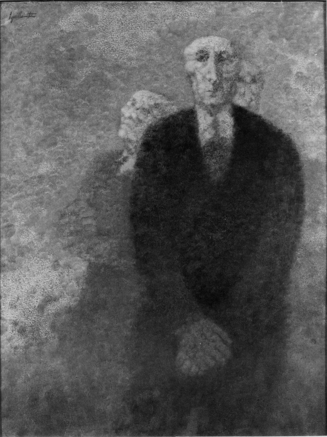 ritratto maschile triplo (dipinto) di Squillantini Remo (sec. XX)