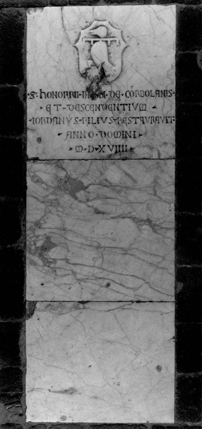 lapide tombale - bottega senese (sec. XVI)