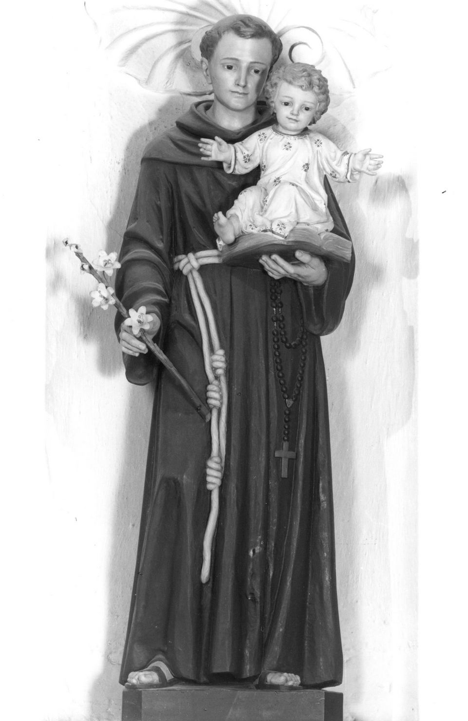 immagini sant antonio da padova - 6 Sant'Antonio da Padova con il Bambino in braccio statua,