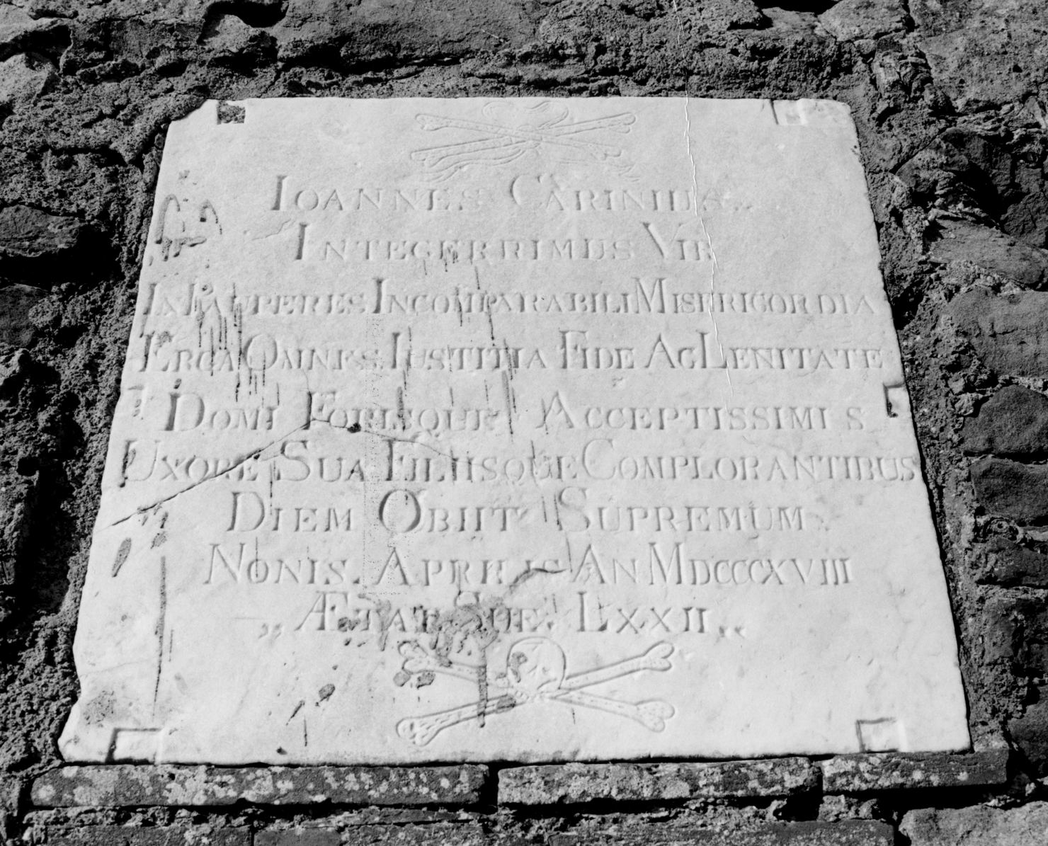 lapide commemorativa - bottega toscana (sec. XIX)