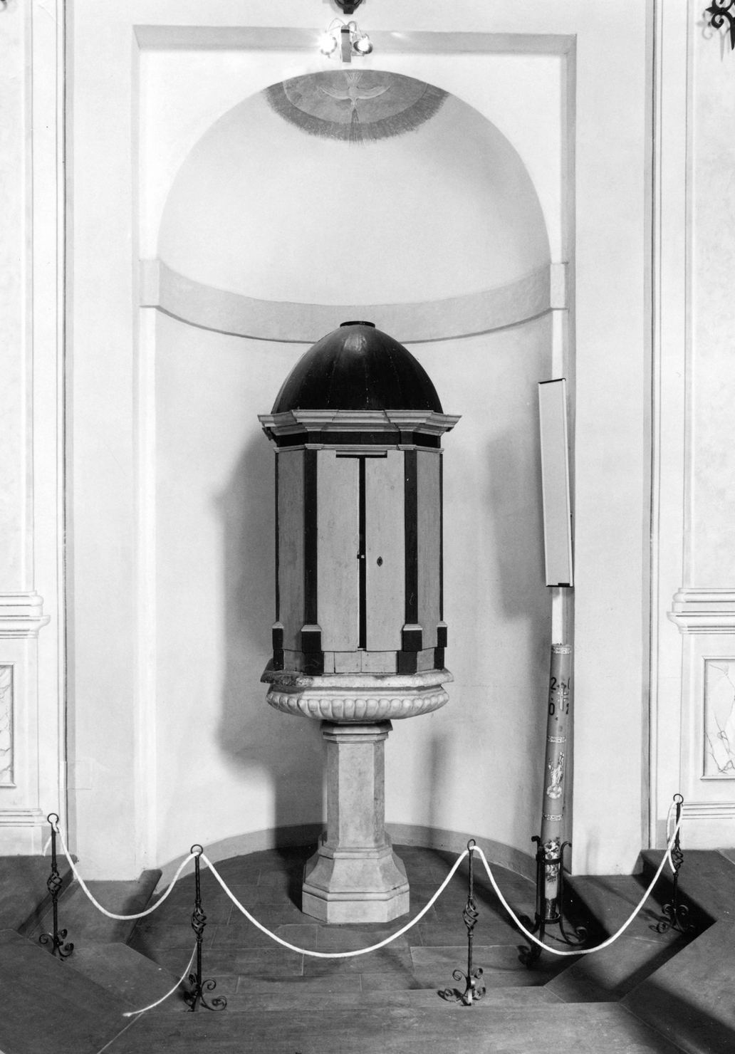 fonte battesimale - bottega toscana (sec. XIX)