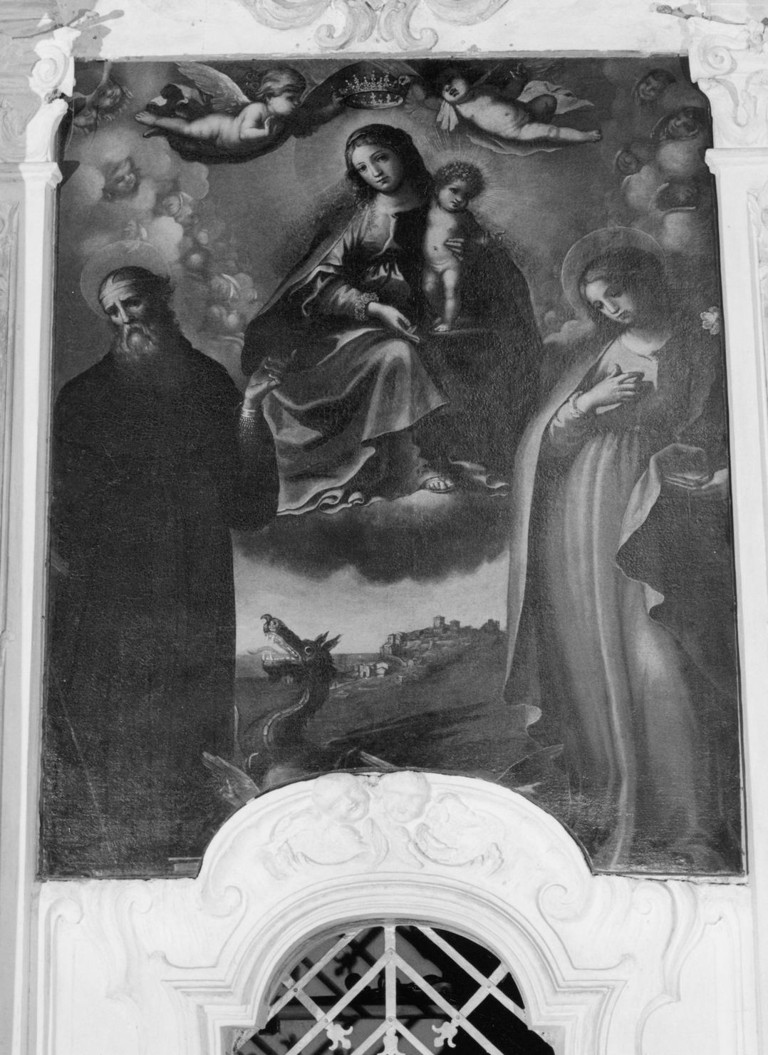 Madonna con Bambino (dipinto) di Nasini Francesco (attribuito) (sec. XVII)