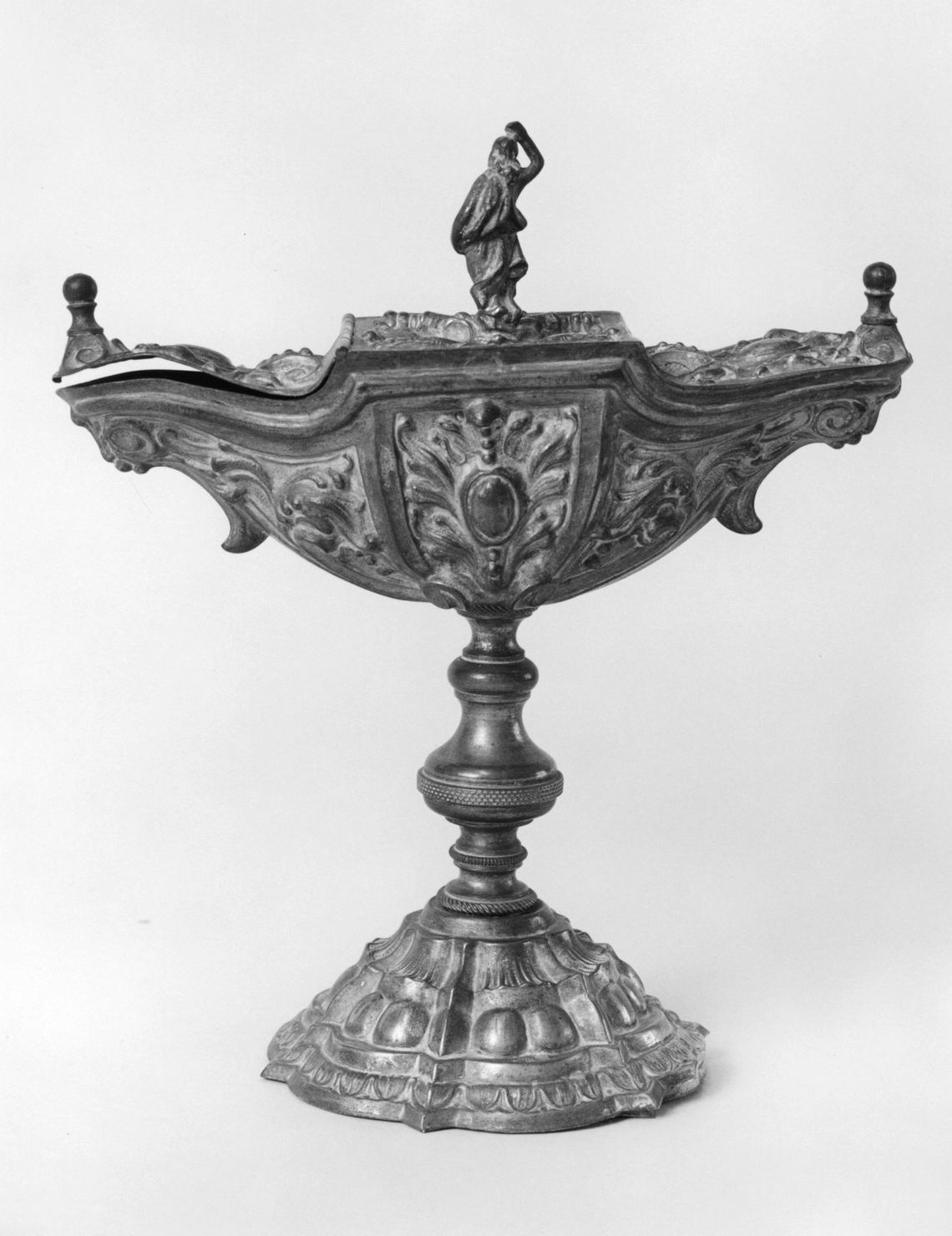 navicella portaincenso - bottega toscana (sec. XIX)