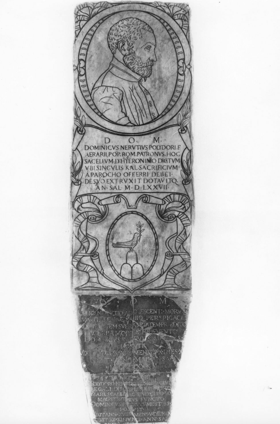 lapide tombale - bottega amiatina (sec. XVI)