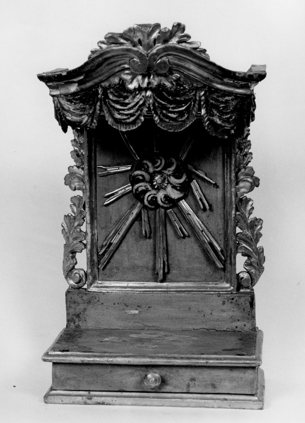 tronetto per esposizione eucaristica - bottega toscana (sec. XIX)