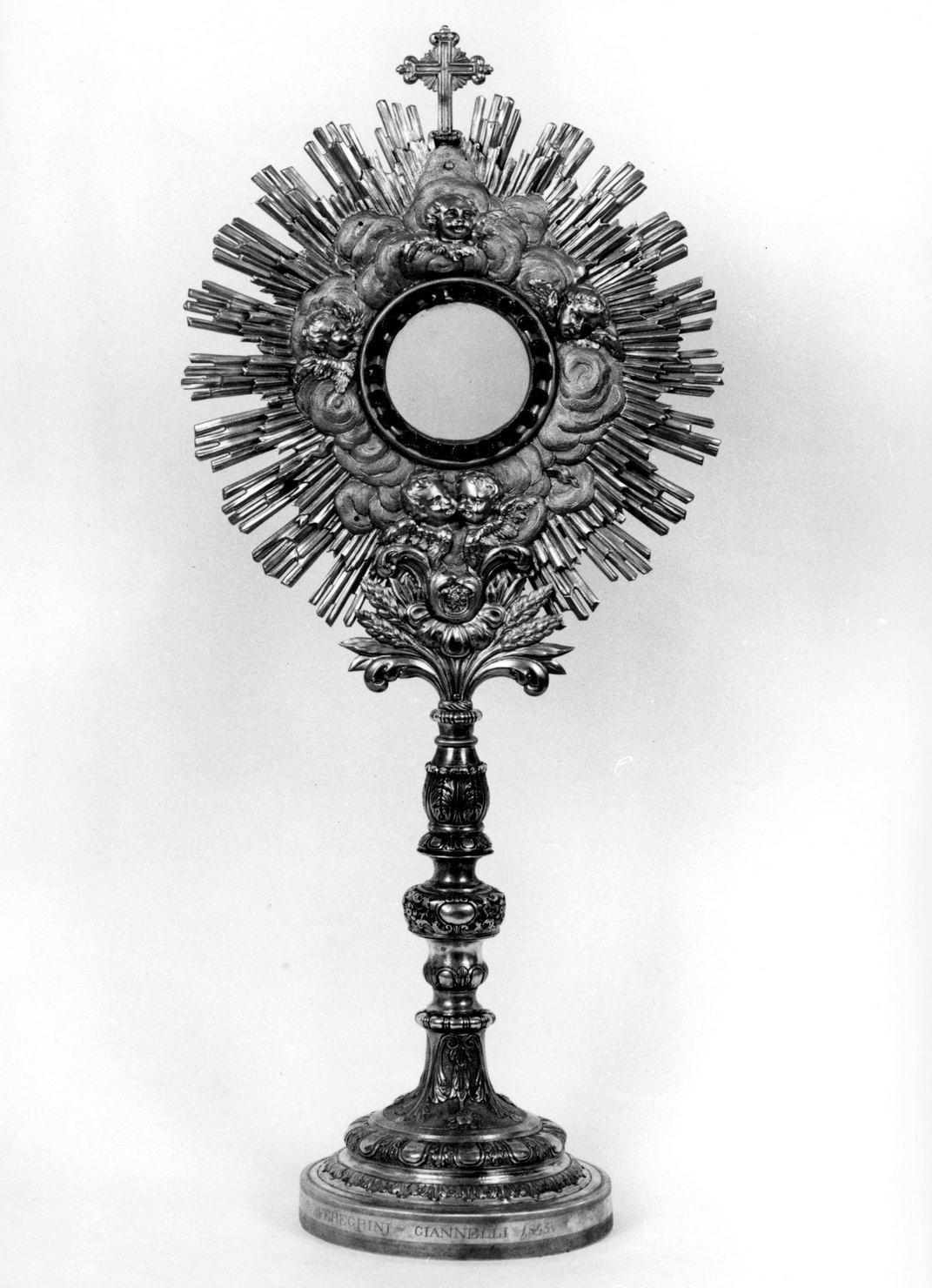 ostensorio - a raggiera - bottega toscana (prima metà sec. XIX)