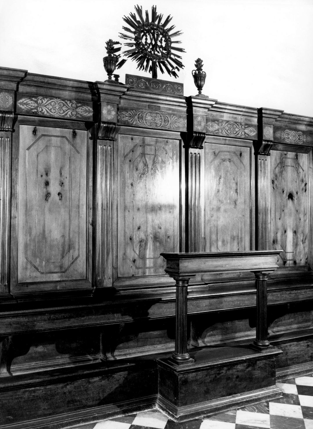 stalli del coro di Arrighi Achille (sec. XIX)