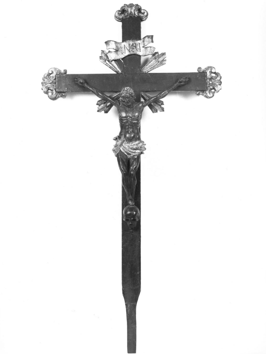 croce processionale, opera isolata - bottega toscana (sec. XVIII)