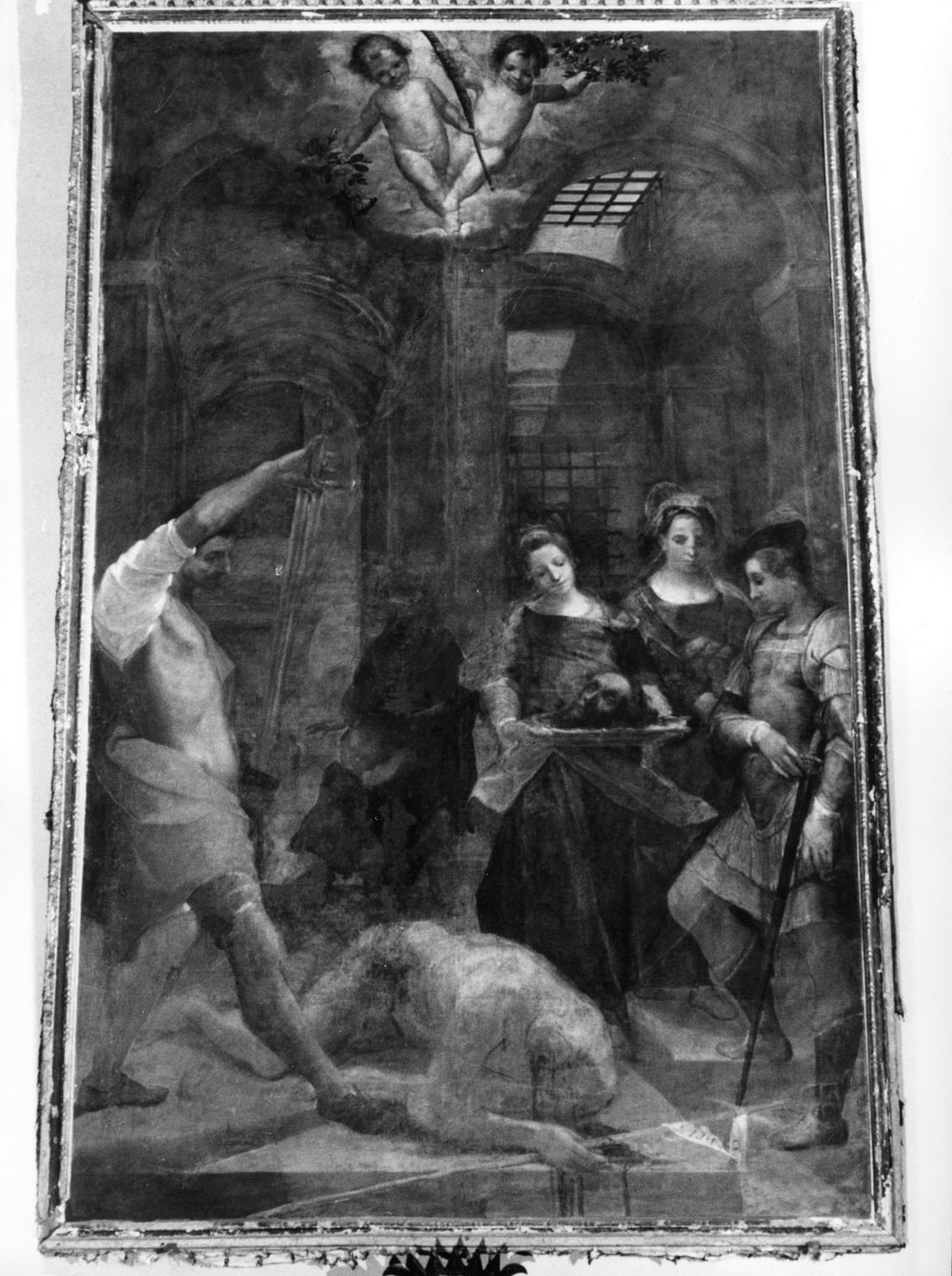 decapitazione di San Giovanni Battista (dipinto, opera isolata) di Casolani Alessandro (fine sec. XVI)