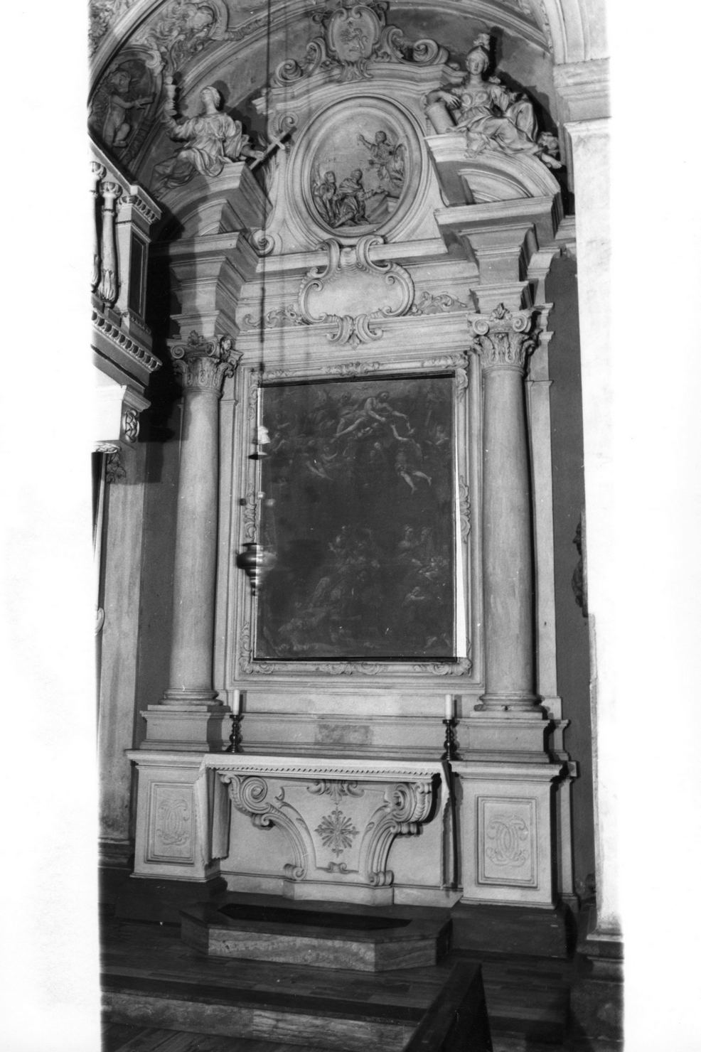 stemma gentilizio della famiglia Ginanneschi (altare, opera isolata) - bottega amiatina (sec. XVII)