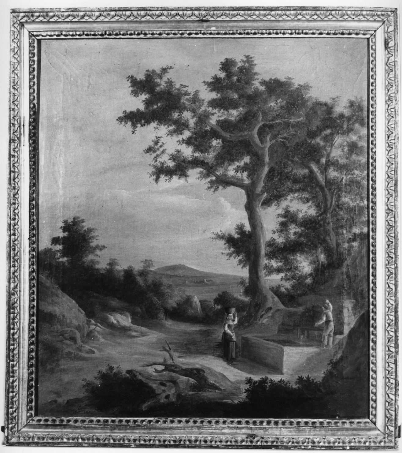 scena campestre (dipinto) - ambito toscano (sec. XIX)