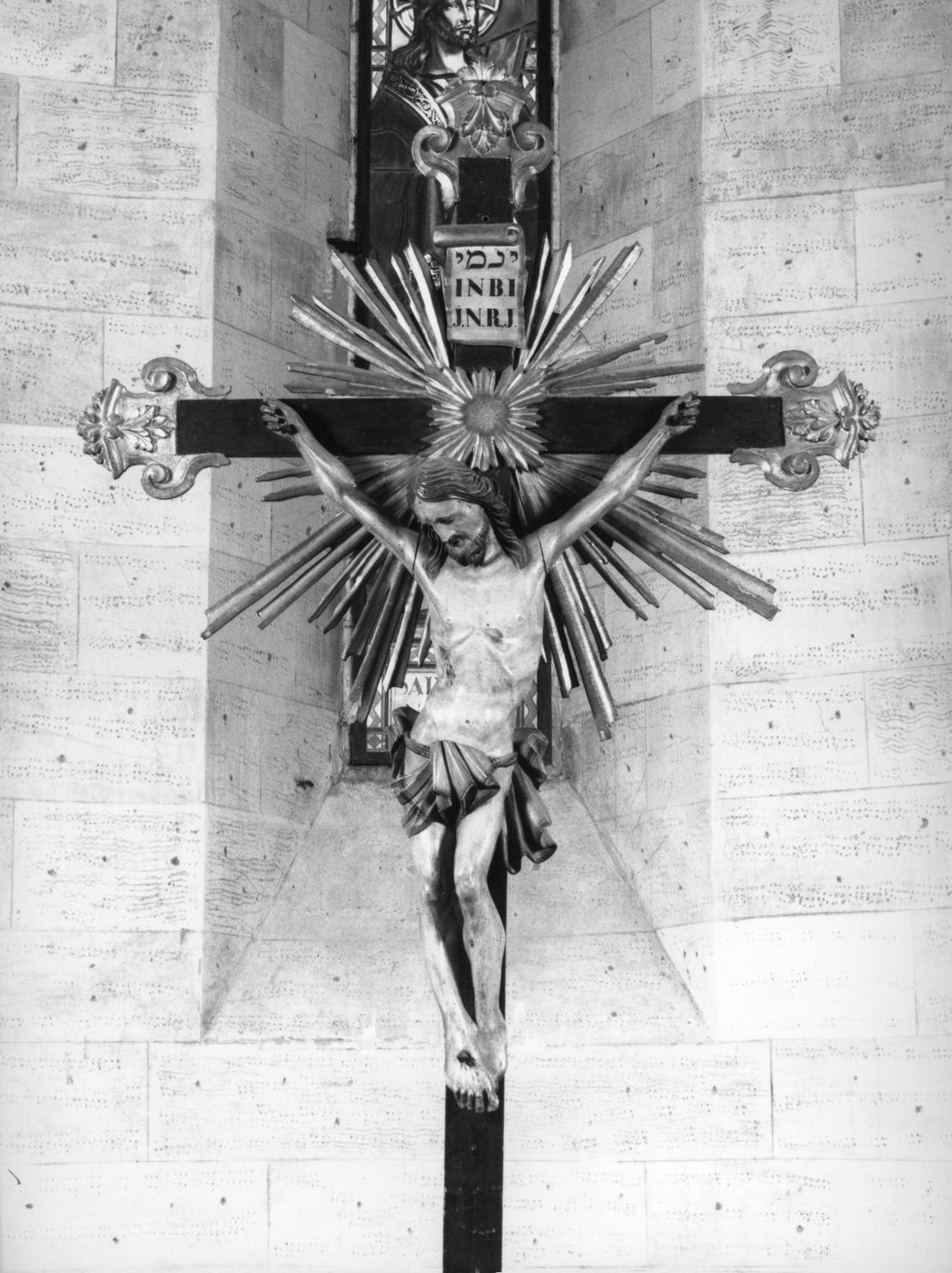 Cristo crocifisso (croce processionale) - bottega italiana (seconda metà sec. XVIII)