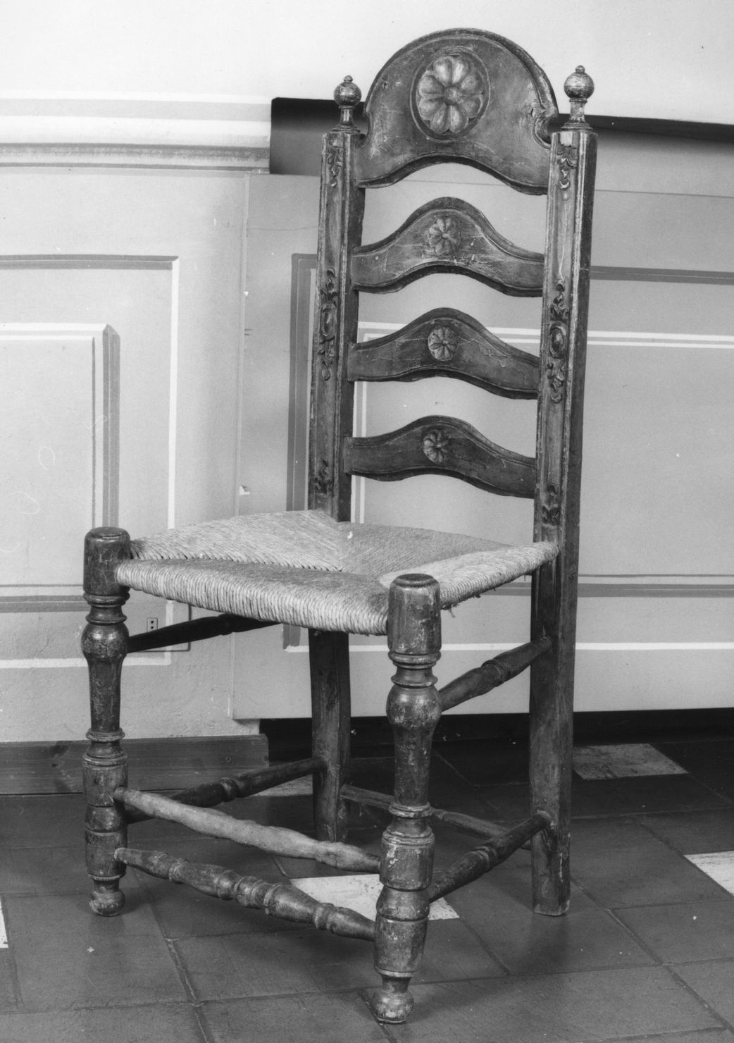 sedia, serie - bottega lombarda (prima metà sec. XVIII)