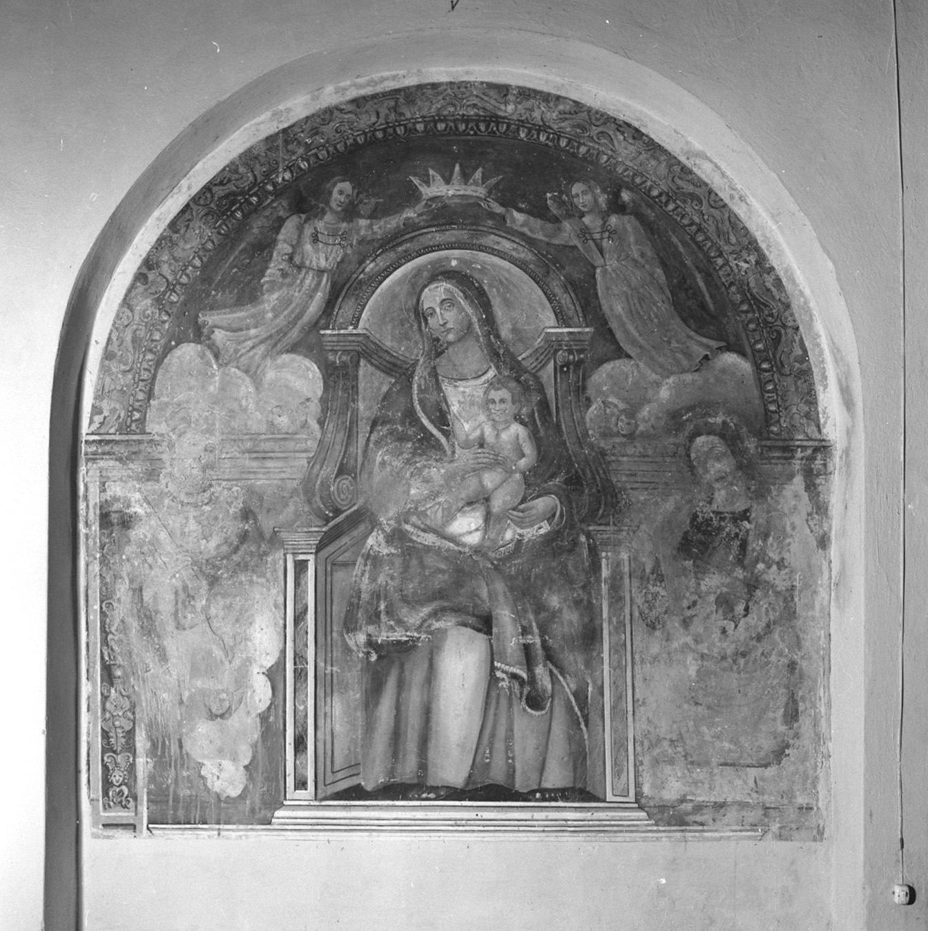 Madonna con Bambino e Santi (dipinto) - ambito umbro-senese (fine/inizio secc. XV/ XVI)