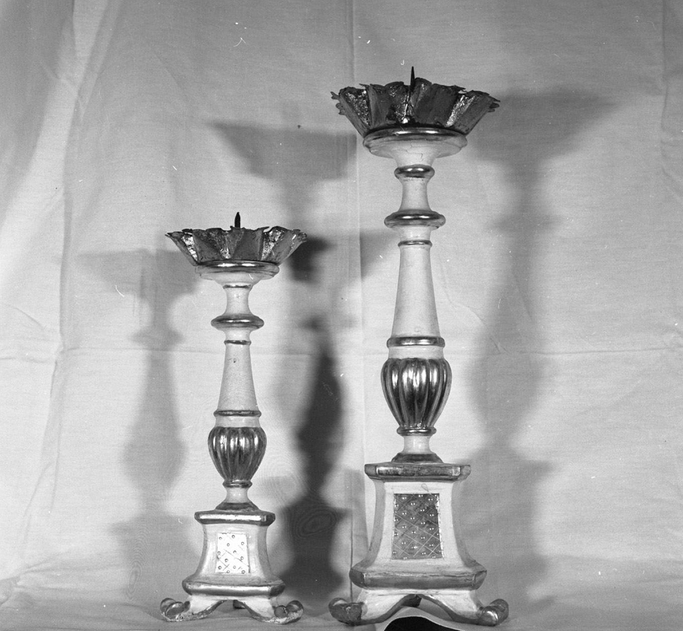 candeliere, serie - bottega toscana (sec. XVIII)