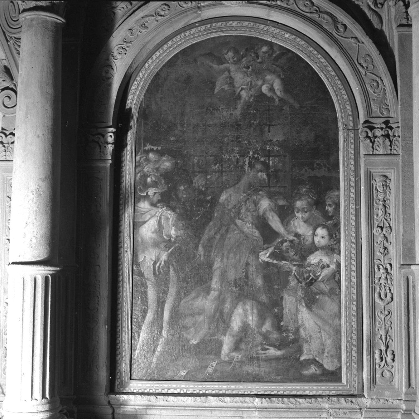 decapitazione di San Giovanni Battista (dipinto) di Vanni Francesco (sec. XVI)