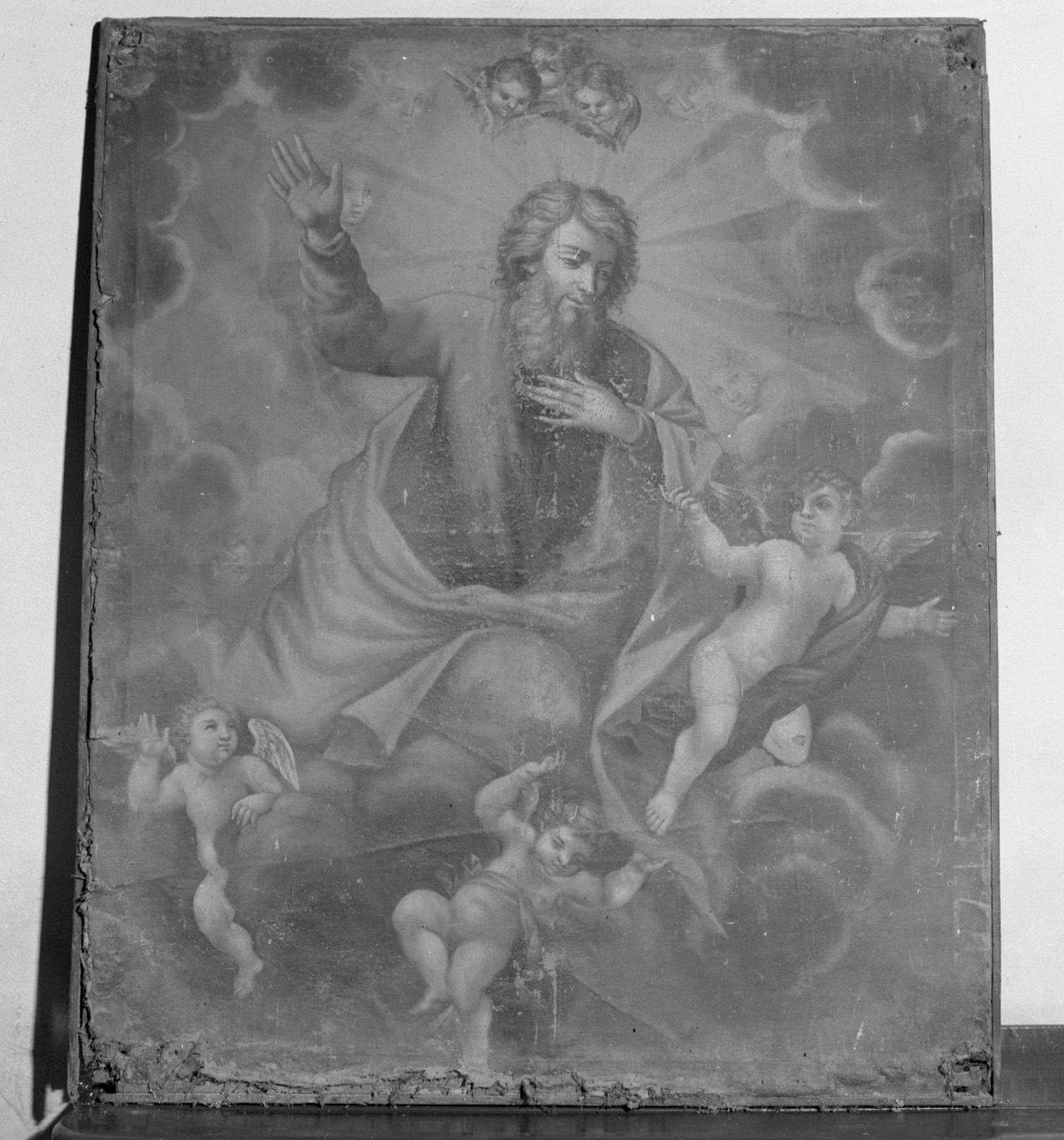 Dio Padre in gloria (dipinto) di Franchini Niccolò (scuola) (sec. XVIII)