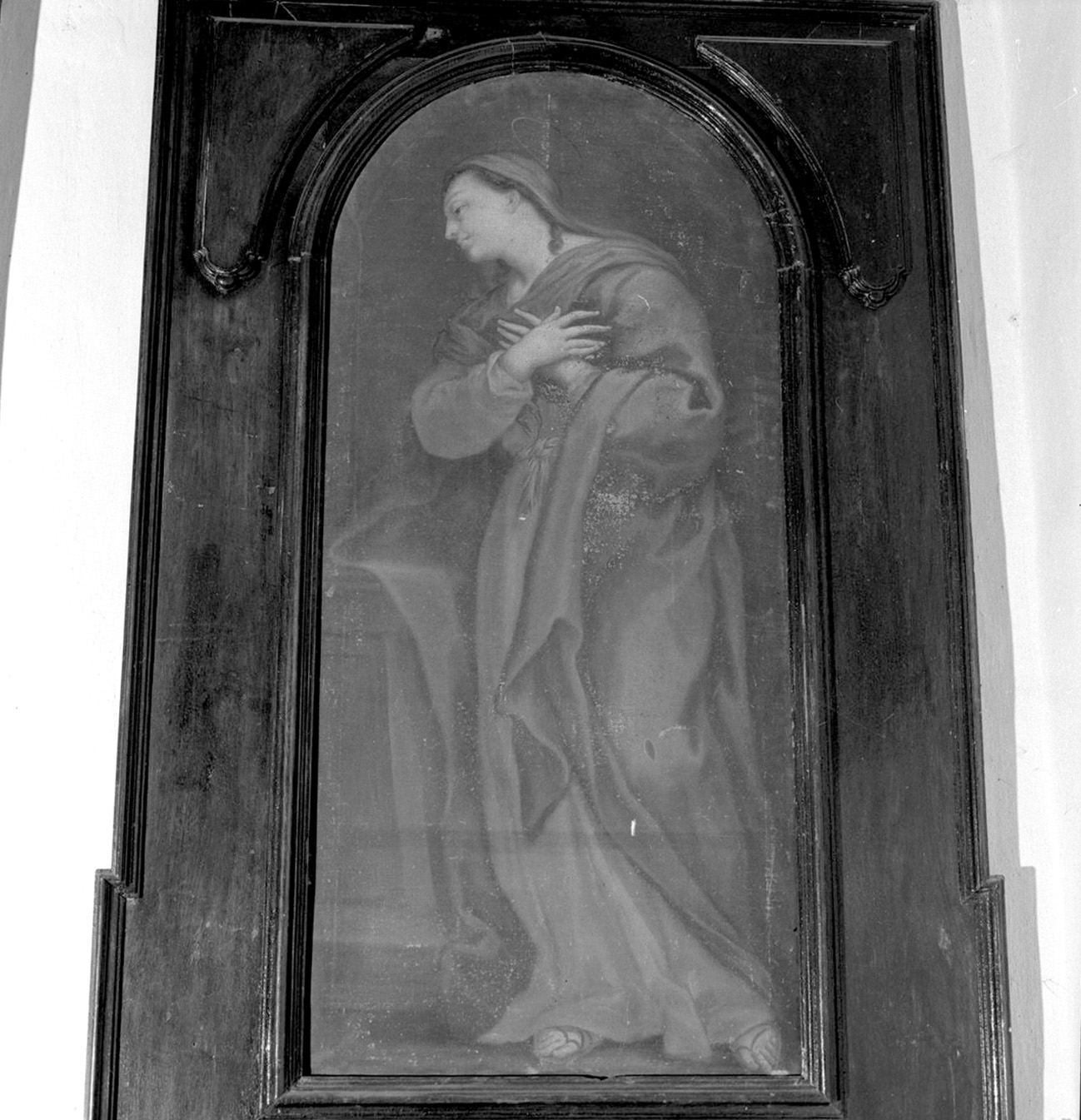 Madonna annunciata (dipinto) di Nasini Giuseppe Nicola (sec. XVIII)
