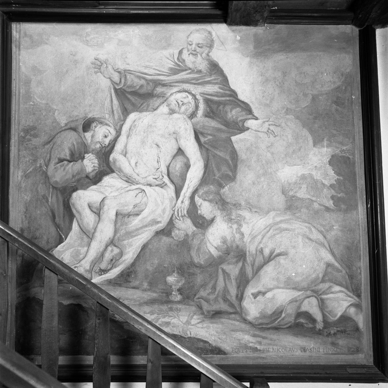 compianto sul Cristo morto (dipinto) di Nasini Giuseppe Nicola (sec. XVIII)